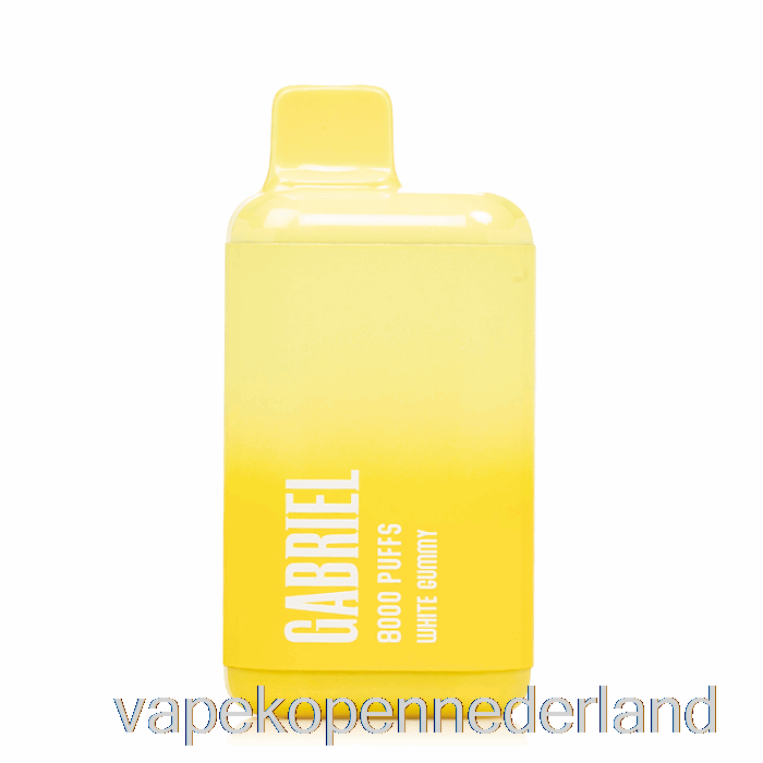 Elektronische Sigaret Vape Uwell Gabriel Bf8000 Wegwerp Witte Gummy